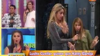 	Katty García y novia de Lucho Cuéllar se enfrentaron en vivo.