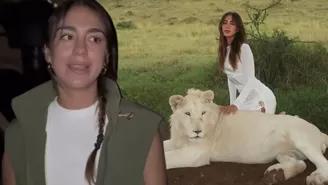 Luana Barrón se defendió de críticas y pide disculpas por posar con leones