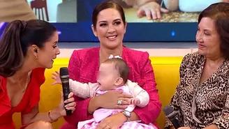 Marina Mora presentó por primera vez a su hija Sofía en televisión