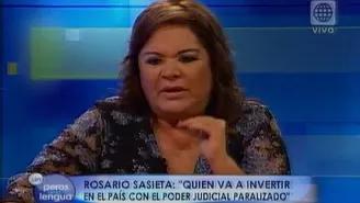 Rosario Sasieta: Gobierno debe solucionar huelga de trabajadores judiciales