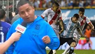 Perú vs. Argentina: Hincha peruano perdió su trabajo por conocer a Messi