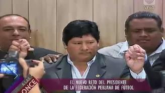 	Edwin Oviedo y su reto como nuevo presidente de la Federaci&oacute;n Peruana de F&uacute;tbol.
