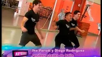 	Ike Parodi y Diego Rodríguez recibieron a clases de baile