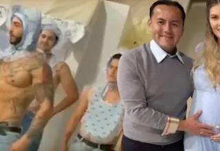 Brunella Horna fue sorprendida por Edson Dávila con strippers en su baby shower