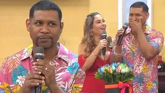 Edson Dávila se emocionó con romántico detalle en vivo por San Valentín