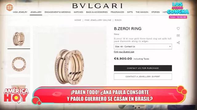 ¿Paolo Guerrero regaló anillo de compromiso a Ana Paula Consorte de 27 mil soles?. (Foto: América Hoy)