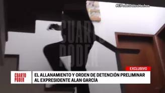 Alan García: video lo muestra con arma en la mano antes de su muerte