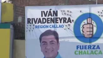 	Iv&aacute;n Rivadeneyra postula por el partido Fuerza Chalaca. (Foto: Captura/Video: Cuarto Poder)