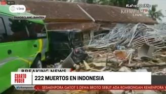 Indonesia: tsunami dejó más de 222 muertos