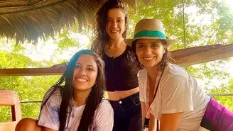 	Luciana Blomberg, Melania Urbina y Gina Yangali recibieron el Año Nuevo en Iquitos.