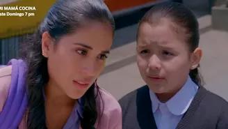 Mery lloró tras reclamos de su hija Rosita por no recogerla a tiempo del colegio 