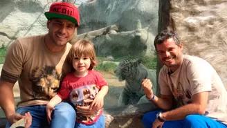 Yaco Eskenazi y su hijo Liam visitaron el Zoológico de Huachipa