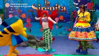 Así fue la divertida parodia de La Sirenita en el programa de la Chola Chabuca
