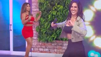 Karen Dejo demostró a Spheffany Loza cómo se baila "La culebrítica"