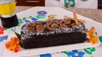 Receta de keke de chocolate y plátano.