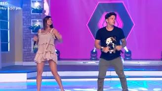 Korina Rivadeneira y Mario Hart bailaron popular tema musical de "Combate"