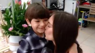 Natalie Vértiz recibió tierna sorpresa de cumpleaños de su hijo Liam