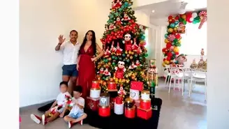 Paola Ruiz impacta con árbol de Navidad que trajo desde Disney: Fue para sorprender a mis hijos.