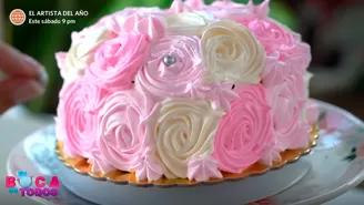 Receta de torta de rosas.