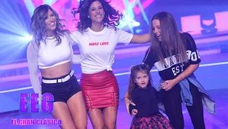 	Anna Carina y María Pía Copello presentaron canción Quiero contigo junto a sus hijas..