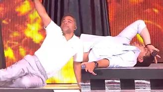 Cristian Rivero y Renzo Schuller se "desmayaron" en vivo