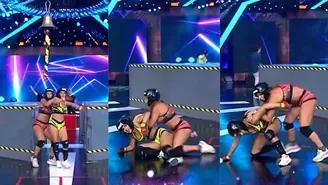 Onelia Molina terminó en el suelo tras fuerte enfrentamiento con Macarena Vélez.