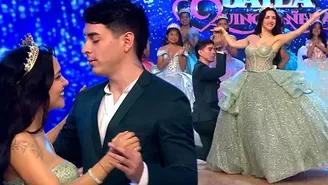 Rosángela Espinoza y Piero Arenas bailaron vals en vivo