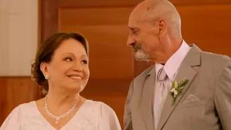 Don Antonio y doña Clarita se casaron frente a toda su familia