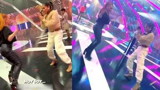 Johanna San Miguel y Katia Palma se lucieron en duelo de baile detrás de cámaras