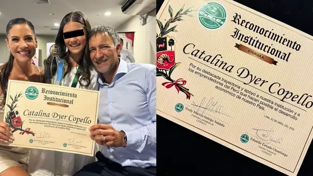 Hija de María Pía Copello recibe premio por 'Catitejas'.