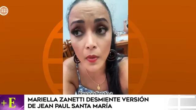 Mariella Zanetti desmintió a Jean Paul Santa María. (Foto: América TV)