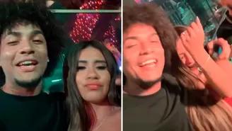 Youna y Thamara Gómez se lucen cariñosos en discoteca