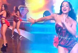 Onelia Molina sufrió percance con su vestuario en plena presentación de su baile en "Daley play"