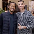 André Carrillo y Cristiano Ronaldo en una foto que remece las redes sociales
