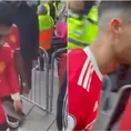 Cristiano le tiró el celular a un hincha del Everton tras derrota del Manchester United