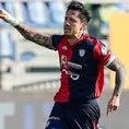 Gianluca Lapadula es felicitado por el Cagliari con cumbia peruana