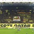 Hinchas del Borussia Dortmund rechazan a Qatar como sede del Mundial