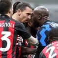 Inter vs. Milan: Tenso momento entre Zlatan Ibrahimovic y Lukaku en la Copa de Italia