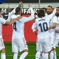 Real Madrid venció 3-1 al Eibar y alcanzó en el primer lugar de LaLiga al Atlético