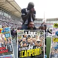 Alianza Lima campeón nacional acaparó todas las portadas de los diarios