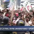 Universitario vs. Sporting Cristal: Cremas realizan banderazo en la previa de la final