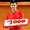 Djokovic sumó su victoria 1000 en el circuito y clasificó a la final de Roma