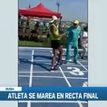 Viral: Atleta se mareó en últimos metros de competencia y así pudo terminarla
