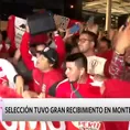 Hinchas cantan el Cervecero afuera del hotel de concentración de Perú en Montevideo