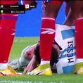 Argentina vs. Panamá: Lionel Messi recibió terrible y se pensó lo peor