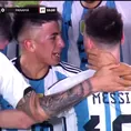 Argentina vs. Panamá: Messi otra vez al palo, pero Almada colocó el 1-0 de rebote