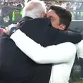 Universitario vs. Alianza Lima: Fraternal abrazo entre Jorge Fossati y Mauricio Larriera