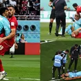 Inglaterra vs. Irán: Beiranvand sufrió violento choque y abandonó el campo en camilla