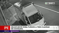 El Agustino: Delincuente robó furgón a tres cuadras de comisaría