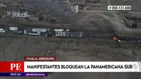 Arequipa: Manifestantes bloquearon la vía Panamericana Sur